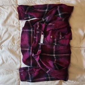 Abercrombie kids girls 11/12 flannel